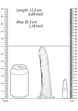 Load image into Gallery viewer, Realrock Slim Dildo 6in Transparent
