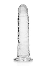 Load image into Gallery viewer, Realrock Slim Dildo 7in Transparent
