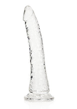 Load image into Gallery viewer, Realrock Slim Dildo 7in Transparent
