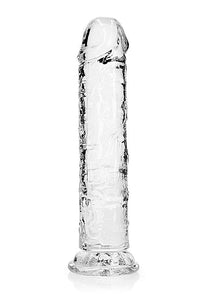 Realrock Straight Realistic 8 In Dildo Transparent