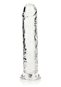 Realrock Straight Realistic 8 In Dildo Transparent
