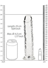 Load image into Gallery viewer, Realrock Straight Realistic 9 In Dildo Transparent
