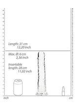 Load image into Gallery viewer, Realrock Realistic Straight Dildo 11in Transparent
