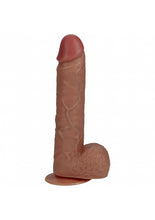 Load image into Gallery viewer, Realrock 8in Vibrating Thrusting Cock W/balls Tan
