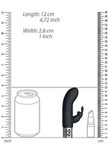 Load image into Gallery viewer, Royal Gems Dazzling Black Rechargeable Silicone Bullet
