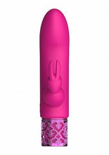 Load image into Gallery viewer, Royal Gems Dazzling Pink Rechargeable Silicone Bullet
