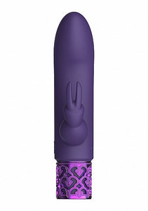 Royal Gems Dazzling Purple Rechargeable Silicone Bullet