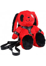 Load image into Gallery viewer, Bunny Backpack Circle Eye Large Red
