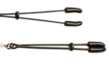 Load image into Gallery viewer, Black Tweezer Clamp Black W/beads
