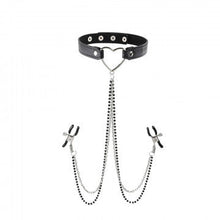 Load image into Gallery viewer, Sex &amp; Mischief Amor Collar W/ Nipple Jewelry
