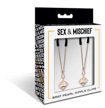 Load image into Gallery viewer, S&amp;m Brat Pearl Nipple Clips
