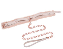 Load image into Gallery viewer, Peaches N Creame Fur Collar &amp; Leash
