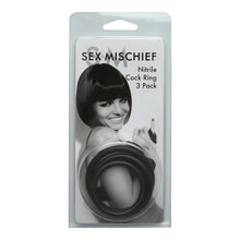 Load image into Gallery viewer, Sex &amp; Mischief Nitrile Cockring 3 Pack
