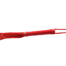 Load image into Gallery viewer, Sex &amp; Mischief Red Rope Flogger
