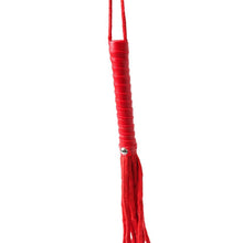 Load image into Gallery viewer, Sex &amp; Mischief Red Rope Flogger
