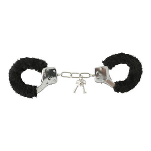 Sex & Mischief Furry Handcuffs Black
