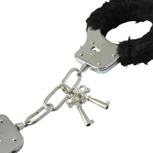 Load image into Gallery viewer, Sex &amp; Mischief Furry Handcuffs Black
