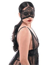 Load image into Gallery viewer, Lace Veiled Vision Blindfold
