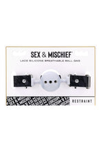 Load image into Gallery viewer, Lace Breathable Ball Gag Silicone
