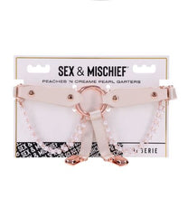 Load image into Gallery viewer, Peaches N Creame Pearl Garters
