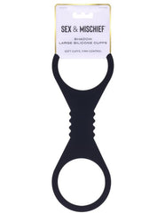 Sex & Mischief Shadow Large Silicone Cuffs