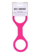 Load image into Gallery viewer, Sex &amp; Mischief Hot Pink Small Silicone Cuffs
