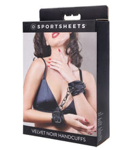 Load image into Gallery viewer, Velvet Noir Handcuffs
