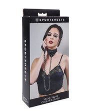 Load image into Gallery viewer, Velvet Noir Collar &amp; Leash
