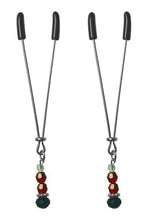 Load image into Gallery viewer, Sex &amp; Mischief Nipple Clips Ruby Black
