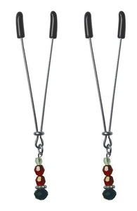 Sex & Mischief Nipple Clips Ruby Black
