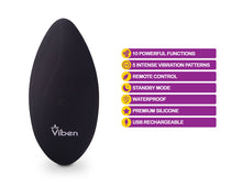 Load image into Gallery viewer, Viben Racy 10 Function Panty Vibe Black
