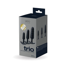 Load image into Gallery viewer, Trio Anal Plug Set Black
