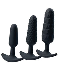 Load image into Gallery viewer, Trio Anal Plug Set Black
