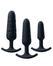 Load image into Gallery viewer, Trio Anal Plug Set Black
