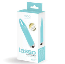 Load image into Gallery viewer, Vedo Lasso Bullet Vibe Rechargeable Turquoise
