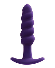 Load image into Gallery viewer, Vedo Twist Rechargeable Anal Plug Deep Purple

