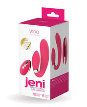 Load image into Gallery viewer, Jeni C-shaped Dual Motor Vibe With Remote - Pink
