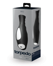 Load image into Gallery viewer, Vedo Torpedo Rechargeable Stroker Just Black W/ Glow Sleeve

