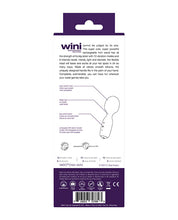 Load image into Gallery viewer, Vedo Wini Rechargeable Mini Wand Deep Purple
