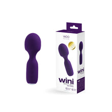 Load image into Gallery viewer, Vedo Wini Rechargeable Mini Wand Deep Purple
