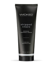 Load image into Gallery viewer, Wicked Massage Cream Stripped + Bare Unscented 4 Oz
