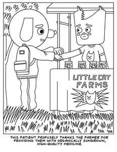 A Visit To The Cannabis Farm Coloring Book