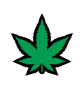 Green Marijuana Leaf Pin
