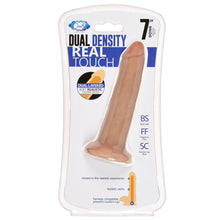 Load image into Gallery viewer, Cloud 9 Dual Density Dildo Touch 7in W/ No Balls Tan/ Mocha
