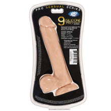 Load image into Gallery viewer, Pro Sensual Premium Silicone Dong W/ 3 C Rings Light 9 &quot;
