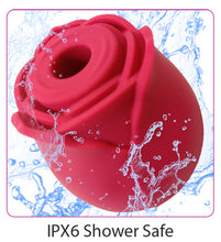 Load image into Gallery viewer, Cloud 9 Health &amp; Wellness Rose Suction Stimulator Red
