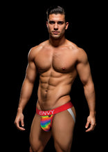 Load image into Gallery viewer, Envy Rainbow Pride Jock Red S/m
