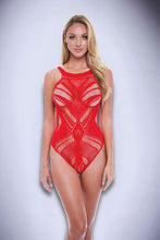 Load image into Gallery viewer, Jacquard Bodysuit Red O/s
