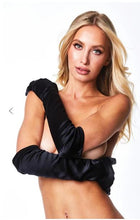 Load image into Gallery viewer, Satin Opera Glove Black
