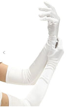 Load image into Gallery viewer, Satin Opera Glove White
